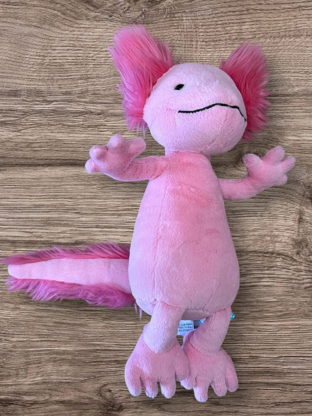 JELLYCAT London Alice Axolotl Pink Plush Amphibian Toy 12” Retired